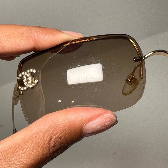 CHANEL 4104-B rhinestone cc SUNGLASSES - Picture 4 of 8